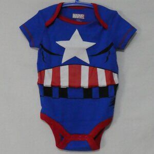 MARVEL Captain America Baby Cosplay Bodysuit 3-6 months - NWOT